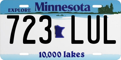 MN license plate 723LUL