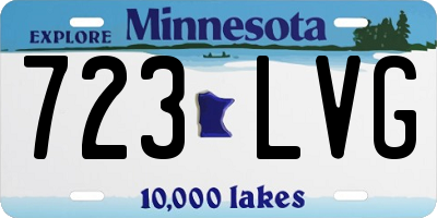 MN license plate 723LVG