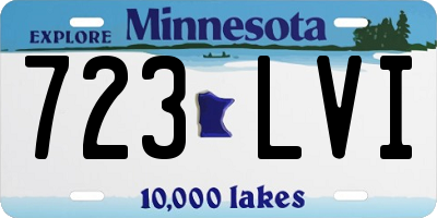 MN license plate 723LVI