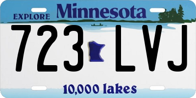 MN license plate 723LVJ