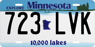 MN license plate 723LVK