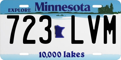 MN license plate 723LVM