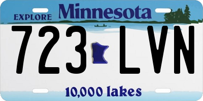 MN license plate 723LVN