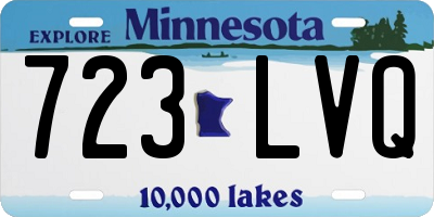MN license plate 723LVQ