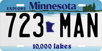 MN license plate 723MAN