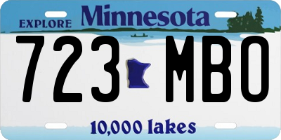 MN license plate 723MBO