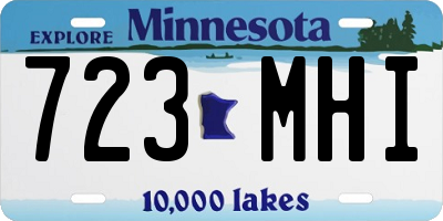 MN license plate 723MHI
