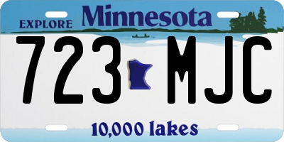 MN license plate 723MJC