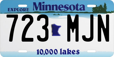 MN license plate 723MJN