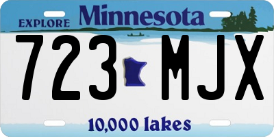MN license plate 723MJX