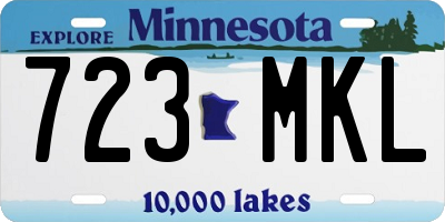 MN license plate 723MKL