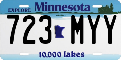 MN license plate 723MYY