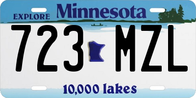 MN license plate 723MZL