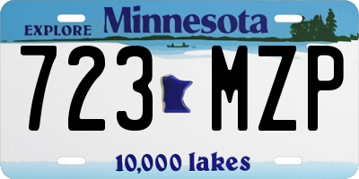 MN license plate 723MZP