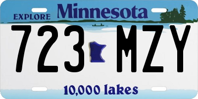 MN license plate 723MZY