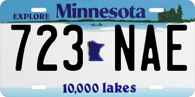 MN license plate 723NAE