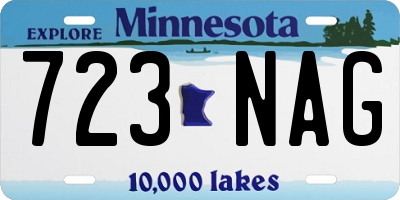 MN license plate 723NAG