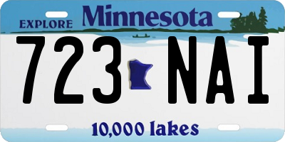 MN license plate 723NAI