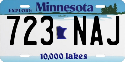 MN license plate 723NAJ