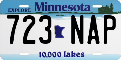 MN license plate 723NAP