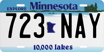MN license plate 723NAY