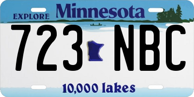 MN license plate 723NBC
