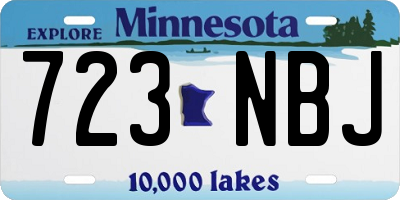 MN license plate 723NBJ
