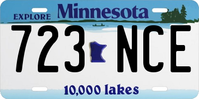 MN license plate 723NCE