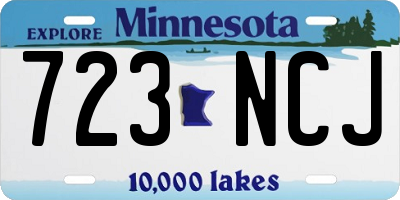 MN license plate 723NCJ