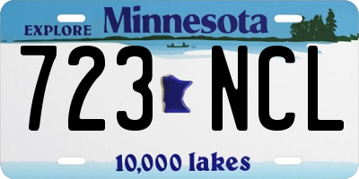 MN license plate 723NCL