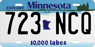 MN license plate 723NCQ