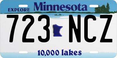 MN license plate 723NCZ