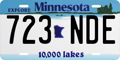 MN license plate 723NDE
