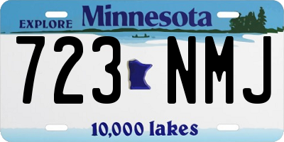 MN license plate 723NMJ
