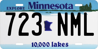 MN license plate 723NML
