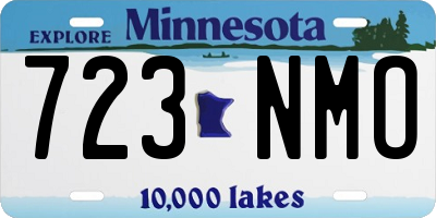 MN license plate 723NMO