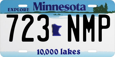 MN license plate 723NMP