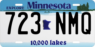 MN license plate 723NMQ
