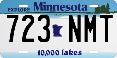 MN license plate 723NMT