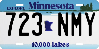 MN license plate 723NMY