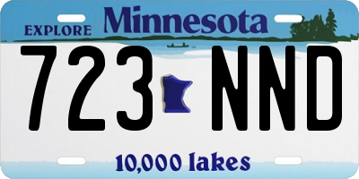 MN license plate 723NND
