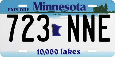 MN license plate 723NNE