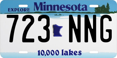 MN license plate 723NNG