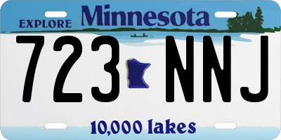 MN license plate 723NNJ
