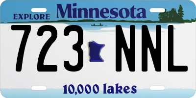 MN license plate 723NNL
