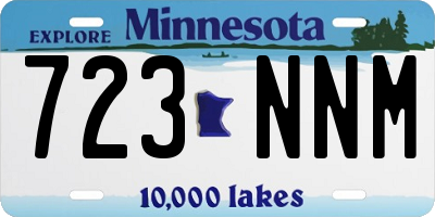 MN license plate 723NNM