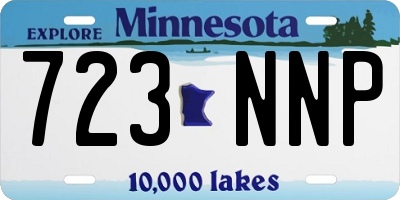 MN license plate 723NNP