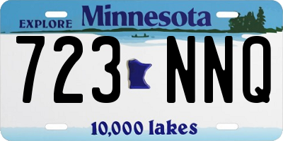 MN license plate 723NNQ