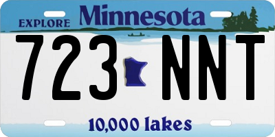 MN license plate 723NNT