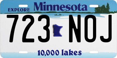 MN license plate 723NOJ